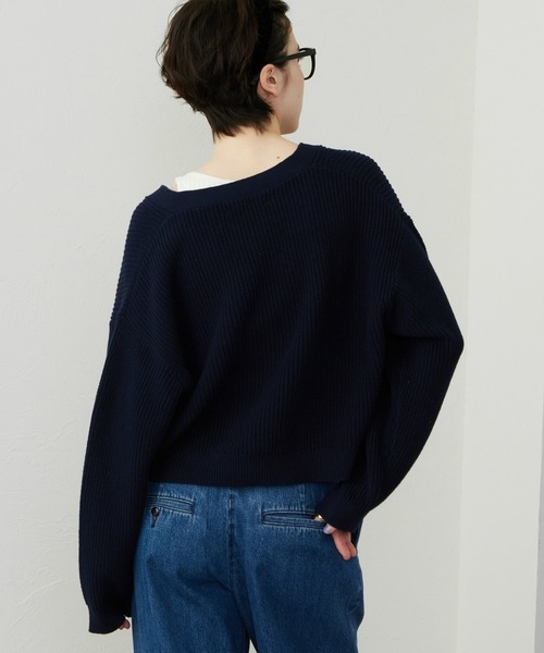 Lee(リー)の「Lee/リー ニットカーディガン(ニット/セーター・レディース・ピンク/ネイビー・MEDIUM/LARGE)」の16枚目の写真