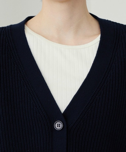 Lee(リー)の「Lee/リー ニットカーディガン(ニット/セーター・レディース・ピンク/ネイビー・MEDIUM/LARGE)」の17枚目の写真