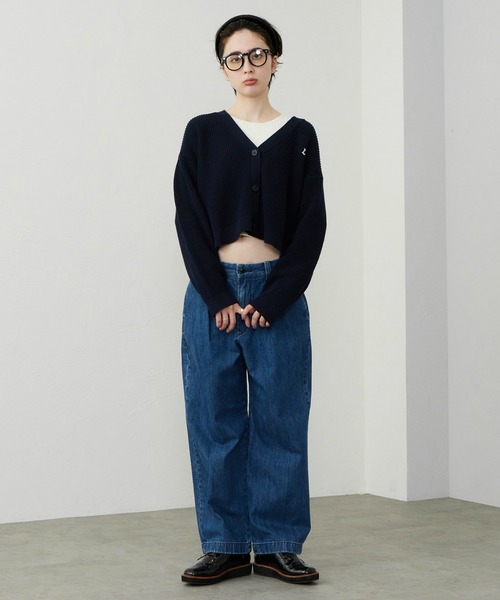 Lee(リー)の「Lee/リー ニットカーディガン(ニット/セーター・レディース・ピンク/ネイビー・MEDIUM/LARGE)」の19枚目の写真