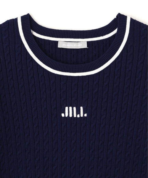 JILL by JILL STUART(ジルバイジルスチュアート)の「ミニケーブルコンパクトニット(ニット/セーター・レディース・ホワイト/ネイビー/ブルー・FREE)」の19枚目の写真