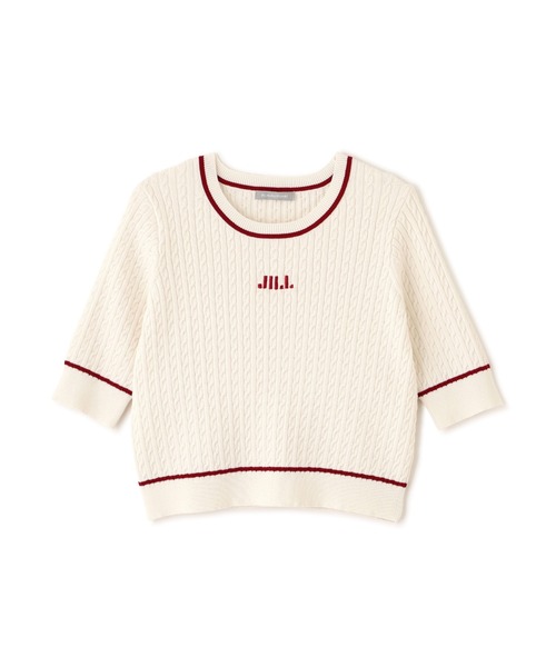 JILL by JILL STUART（ジルバイジルスチュアート）の「ミニケーブルコンパクトニット（ニット/セーター・レディース・ホワイト/ネイビー/ブルー・FREE）」の17枚目の写真