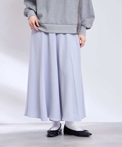 Mac-House（マックハウス）の「Free nature　イージーフレアスカート（スカート・レディース・ブラック/ブルー・M/L）」の11枚目の写真