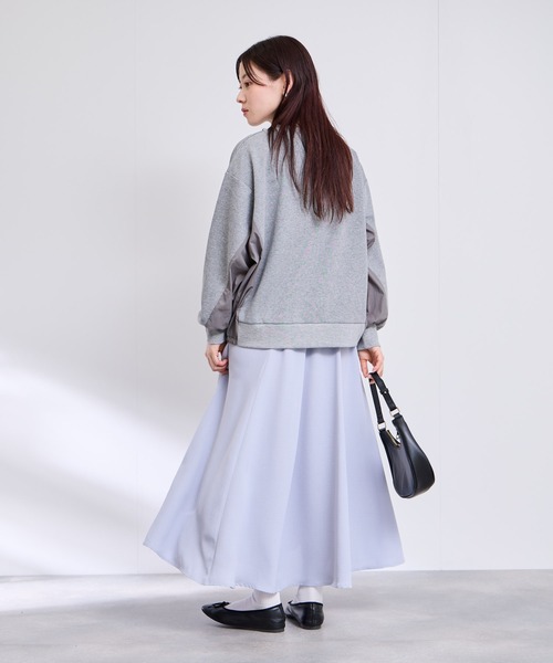 Mac-House（マックハウス）の「Free nature　イージーフレアスカート（スカート・レディース・ブラック/ブルー・M/L）」の14枚目の写真