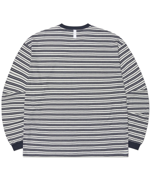 NOMANUAL(NOMANUAL)の「OFFBEAT STRIPE LONG SLEEVE TEE - BLACK(Tシャツ/カットソー・レディース・その他・SMALL/MEDIUM/LARGE/X-LARGE)」の8枚目の写真