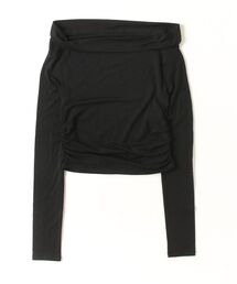 CLANE（クラネ）の「DRAPED OFF SHOULDER SOFT CUT T（Tシャツ/カットソー）」