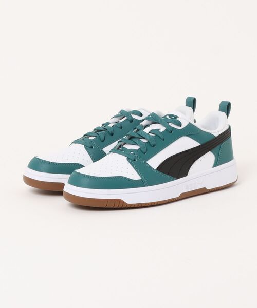 PUMA(プーマ)の「PUMA プーマ REBOUND V6 LOW メンズスニーカー(リバウンドV6ロウ) 392328(スニーカー・メンズ・グリーン系その他・25.5cm/26.0cm/26.5cm/27.0cm/27.5cm/28.0cm/29.0cm/30.0cm)」の1枚目の写真
