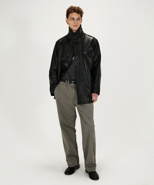 SHIRTER(シャーター)の「LC LEATHER CAR COAT (BLACK)(ライダースジャケット・メンズ・その他・MEDIUM/LARGE)」の6枚目の写真