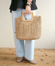 le.coeur blanc | ウッドハンドルトートバッグ(トートバッグ)