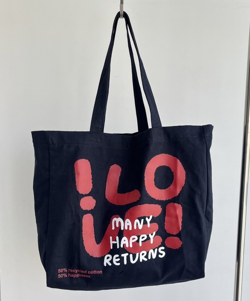 Vipoa（ヴィポア）の「LOVE big logo tote bag（トートバッグ・レディース・レッド/ピンク/イエロー/ネイビー・FREE）」の8枚目の写真