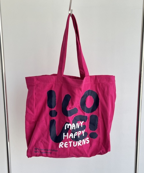 Vipoa（ヴィポア）の「LOVE big logo tote bag（トートバッグ・レディース・レッド/ピンク/イエロー/ネイビー・FREE）」の16枚目の写真