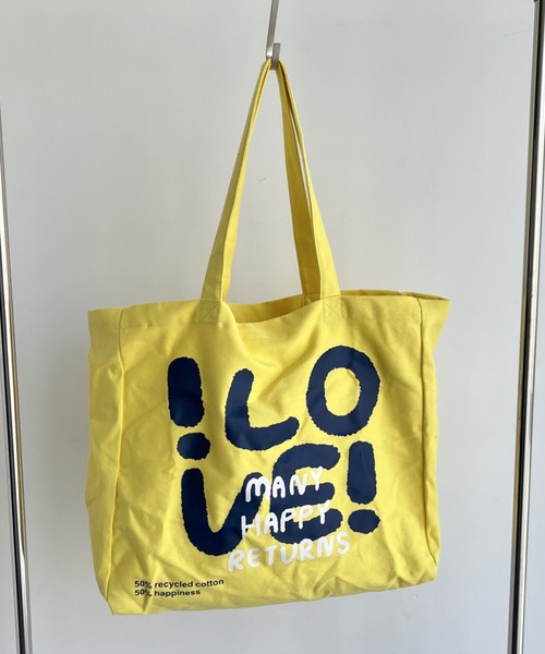 Vipoa（ヴィポア）の「LOVE big logo tote bag（トートバッグ・レディース・レッド/ピンク/イエロー/ネイビー・FREE）」の12枚目の写真