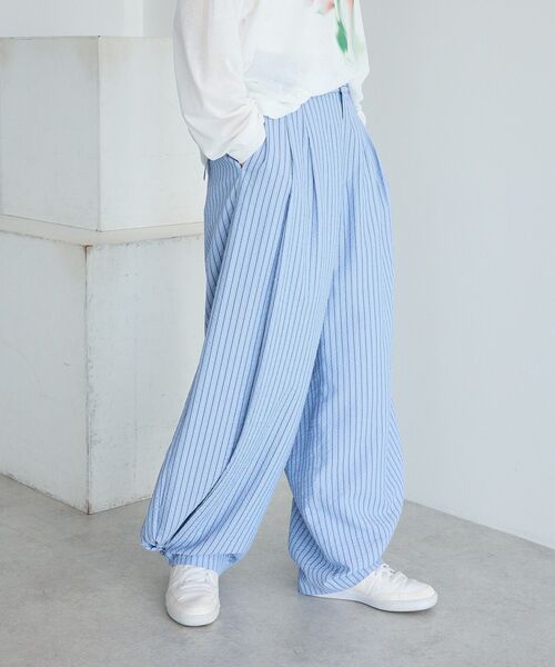 CRAFT STANDARD BOUTIQUE(クラフトスタンダードブティック)の「ベルトデザインワイドパンツ(その他パンツ・レディース・ブルー系その他7/ホワイト系その他5・M/L)」の13枚目の写真