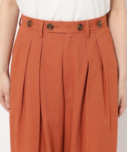 mysty woman(ミスティウーマン)の「デザインボタンストレートパンツ 666539(その他パンツ・レディース・ダークオレンジ/ブラック/ベージュ・SMALL/MEDIUM)」の20枚目の写真