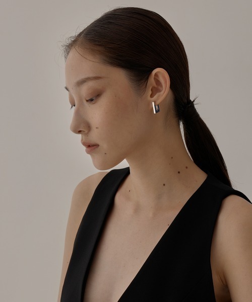 AFFECT（アフェクト）の「Every “Rectangle” Pierced（ピアス（両耳用）・レディース・ゴールド/シルバー・FREE）」の5枚目の写真