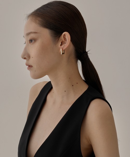 AFFECT（アフェクト）の「Every “Rectangle” Pierced（ピアス（両耳用）・レディース・ゴールド/シルバー・FREE）」の8枚目の写真