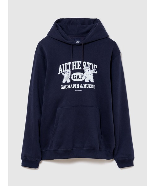 GAP(ギャップ)の「◆ガチャピン・ムック ヴィンテージソフト リラックスフィット パーカー(パーカー・メンズ・グレー系その他/ネイビー/グレー系その他2/ライトグレー・XL/L/XS/M/S)」の1枚目の写真