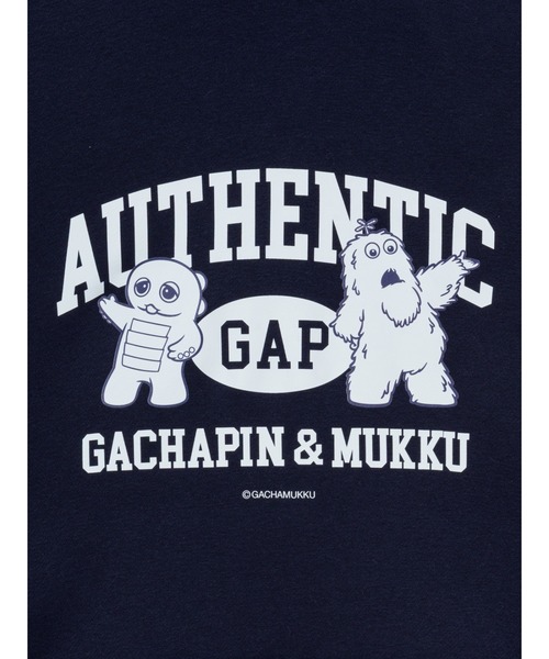 GAP(ギャップ)の「◆ガチャピン・ムック ヴィンテージソフト リラックスフィット パーカー(パーカー・メンズ・グレー系その他/ネイビー/グレー系その他2/ライトグレー・XL/L/XS/M/S)」の7枚目の写真