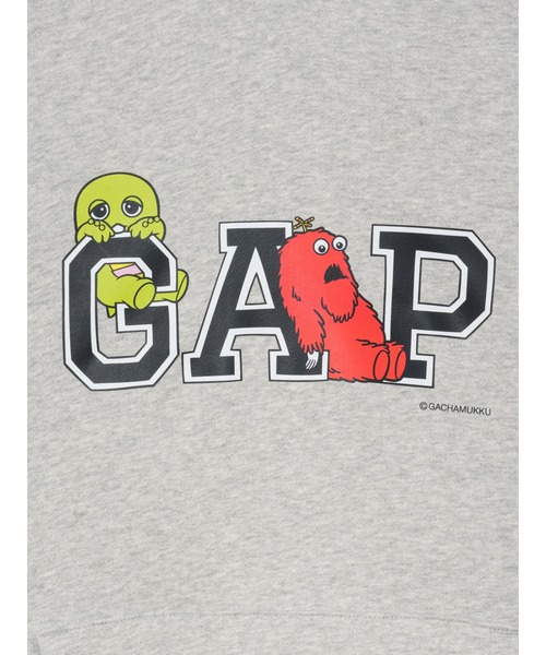 GAP(ギャップ)の「◆ガチャピン・ムック ヴィンテージソフト リラックスフィット パーカー(パーカー・メンズ・グレー系その他/ネイビー/グレー系その他2/ライトグレー・XL/L/XS/M/S)」の12枚目の写真