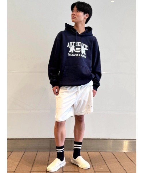 GAP(ギャップ)の「◆ガチャピン・ムック ヴィンテージソフト リラックスフィット パーカー(パーカー・メンズ・グレー系その他/ネイビー/グレー系その他2/ライトグレー・XL/L/XS/M/S)」の16枚目の写真