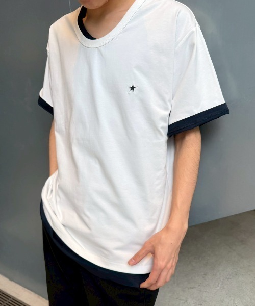 CONVERSE TOKYO(コンバーストウキョウ)の「STAR★ ONEPOINT COOL TOUCH TEE(Tシャツ/カットソー・レディース・ネイビー/ブラック/ホワイト・SMALL/MEDIUM)」の2枚目の写真