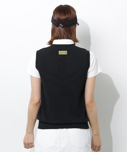 PING(ピン)の「【PING APPAREL】ニットベスト <GOLD> (LADIES)(ベスト・レディース・ホワイト/グレー/ブラック・LL/L/S/M)」の6枚目の写真