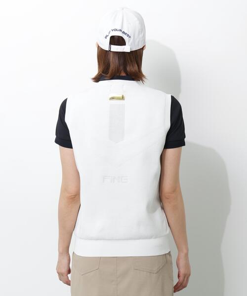 PING(ピン)の「【PING APPAREL】ニットベスト <GOLD> (LADIES)(ベスト・レディース・ホワイト/グレー/ブラック・LL/L/S/M)」の18枚目の写真