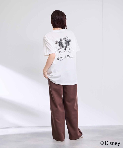 Disney（ディズニー）の「【Disney / ディズニー】キャラクター モノトーン線画プリントTシャツ（Tシャツ/カットソー・メンズ・ホワイト系1/ホワイト系2/ホワイト系3・S/M/L/XL）」の4枚目の写真