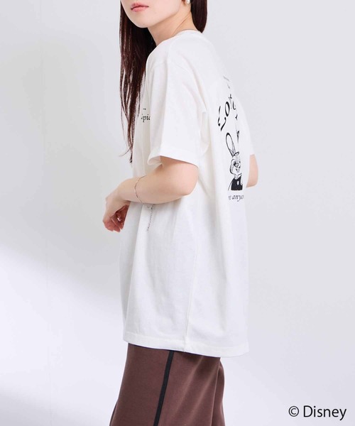 Disney（ディズニー）の「【Disney / ディズニー】キャラクター モノトーン線画プリントTシャツ（Tシャツ/カットソー・メンズ・ホワイト系1/ホワイト系2/ホワイト系3・S/M/L/XL）」の6枚目の写真