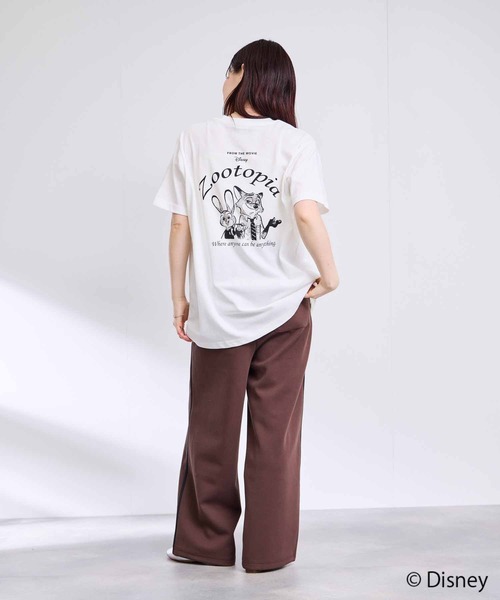 Disney（ディズニー）の「【Disney / ディズニー】キャラクター モノトーン線画プリントTシャツ（Tシャツ/カットソー・メンズ・ホワイト系1/ホワイト系2/ホワイト系3・S/M/L/XL）」の9枚目の写真