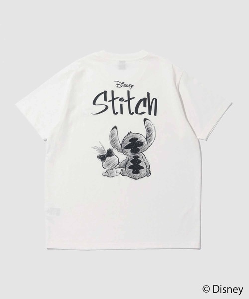 Disney（ディズニー）の「【Disney / ディズニー】キャラクター モノトーン線画プリントTシャツ（Tシャツ/カットソー・メンズ・ホワイト系1/ホワイト系2/ホワイト系3・S/M/L/XL）」の10枚目の写真