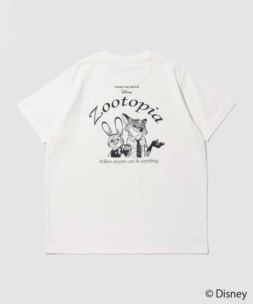 Disney（ディズニー）の「【Disney / ディズニー】キャラクター モノトーン線画プリントTシャツ（Tシャツ/カットソー・メンズ・ホワイト系1/ホワイト系2/ホワイト系3・S/M/L/XL）」の12枚目の写真