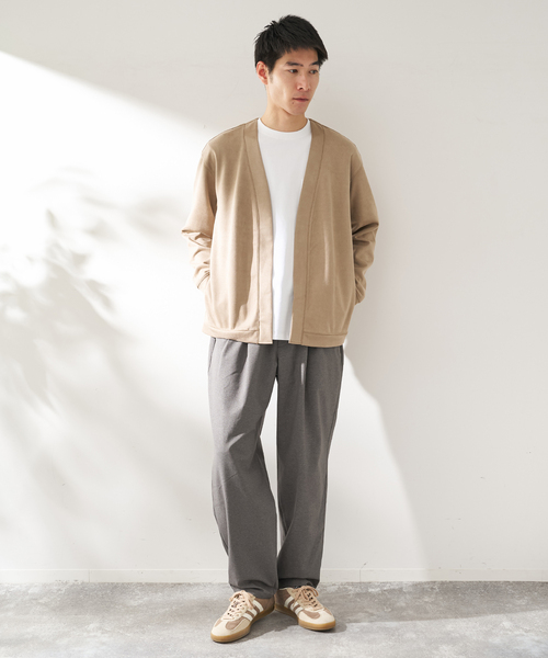 B.C STOCK（ベーセーストック）の「ライトスウェードトッパーカーディガン（カーディガン/ボレロ・メンズ・グレー/ベージュ/ネイビー/ブルー系その他・MEDIUM/LARGE）」の9枚目の写真