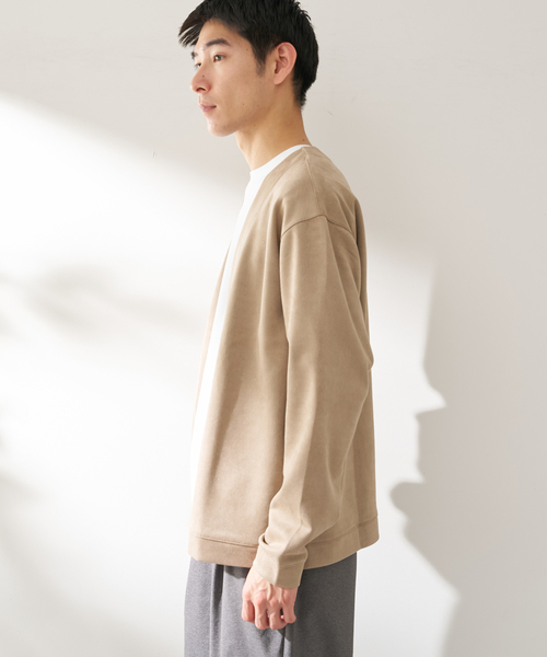 B.C STOCK（ベーセーストック）の「ライトスウェードトッパーカーディガン（カーディガン/ボレロ・メンズ・グレー/ベージュ/ネイビー/ブルー系その他・MEDIUM/LARGE）」の11枚目の写真
