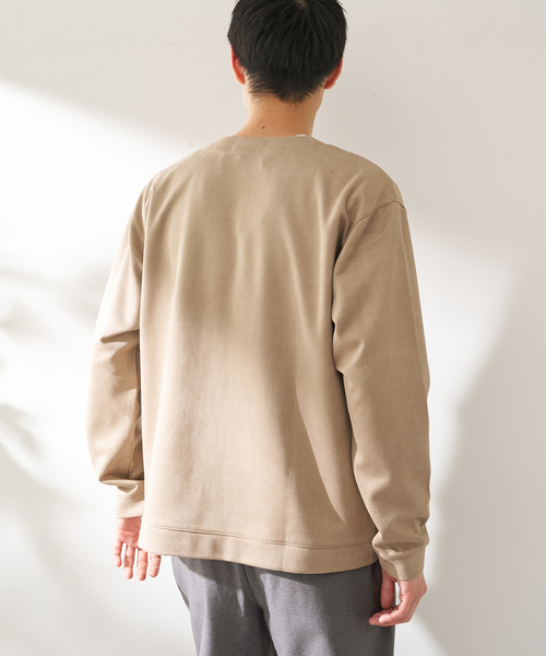 B.C STOCK（ベーセーストック）の「ライトスウェードトッパーカーディガン（カーディガン/ボレロ・メンズ・グレー/ベージュ/ネイビー/ブルー系その他・MEDIUM/LARGE）」の12枚目の写真