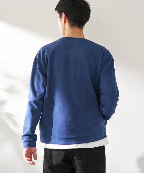 B.C STOCK（ベーセーストック）の「ライトスウェードトッパーカーディガン（カーディガン/ボレロ・メンズ・グレー/ベージュ/ネイビー/ブルー系その他・MEDIUM/LARGE）」の16枚目の写真