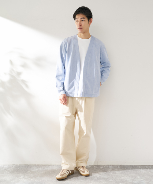 B.C STOCK（ベーセーストック）の「ライトスウェードトッパーカーディガン（カーディガン/ボレロ・メンズ・グレー/ベージュ/ネイビー/ブルー系その他・MEDIUM/LARGE）」の17枚目の写真