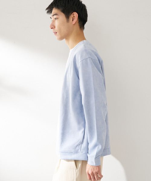 B.C STOCK（ベーセーストック）の「ライトスウェードトッパーカーディガン（カーディガン/ボレロ・メンズ・グレー/ベージュ/ネイビー/ブルー系その他・MEDIUM/LARGE）」の19枚目の写真