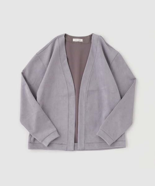 B.C STOCK（ベーセーストック）の「ライトスウェードトッパーカーディガン（カーディガン/ボレロ・メンズ・グレー/ベージュ/ネイビー/ブルー系その他・MEDIUM/LARGE）」の21枚目の写真