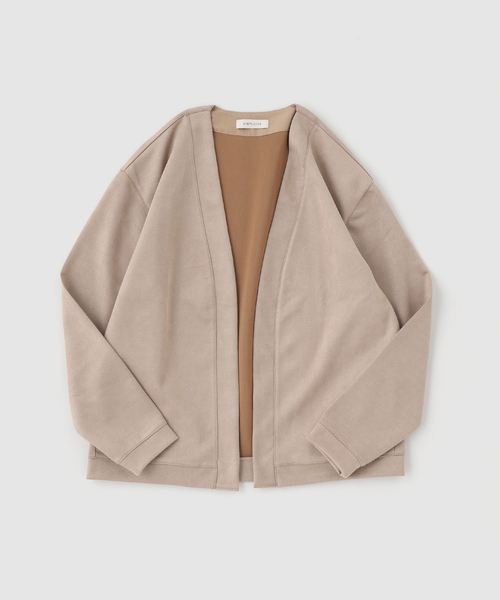 B.C STOCK（ベーセーストック）の「ライトスウェードトッパーカーディガン（カーディガン/ボレロ・メンズ・グレー/ベージュ/ネイビー/ブルー系その他・MEDIUM/LARGE）」の22枚目の写真