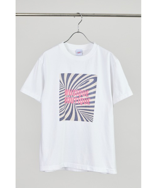 ottilie（オティーリエ）の「【 TRICOMER / トリコメル 】 MUSIQUE BOUTIQUE  / ミュージックブティック　Tシャツ（Tシャツ/カットソー・レディース・ホワイト/ブラック・FREE）」の2枚目の写真
