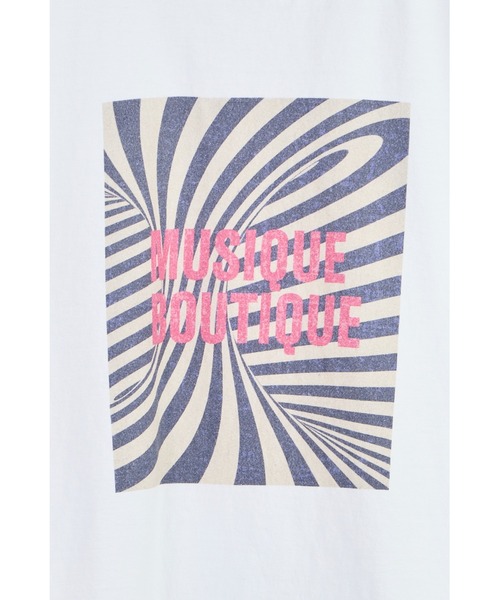 ottilie（オティーリエ）の「【 TRICOMER / トリコメル 】 MUSIQUE BOUTIQUE  / ミュージックブティック　Tシャツ（Tシャツ/カットソー・レディース・ホワイト/ブラック・FREE）」の6枚目の写真