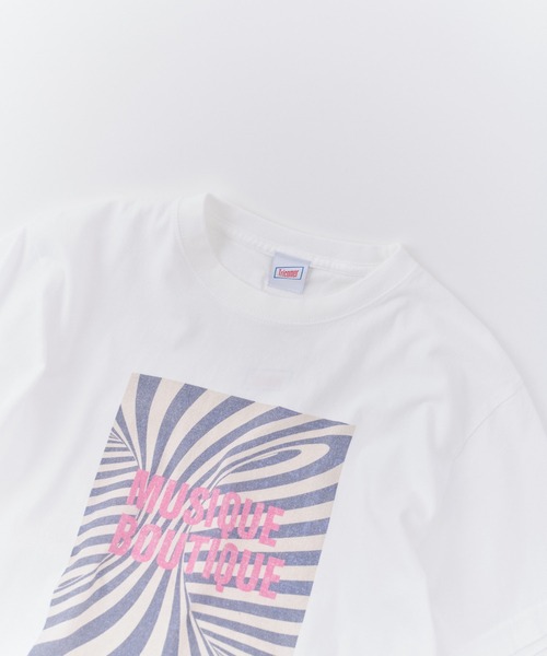 ottilie(オティーリエ)の「【 TRICOMER / トリコメル 】 MUSIQUE BOUTIQUE / ミュージックブティック Tシャツ(Tシャツ/カットソー・レディース・ホワイト/ブラック・FREE)」の8枚目の写真