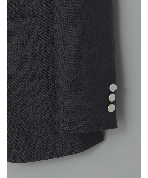 GOOVI（グービ）の「GOOVI／ジャケット／ハイツイストトロピカルウール／無地（スーツジャケット・メンズ・ネイビー・3/2/1）」の5枚目の写真