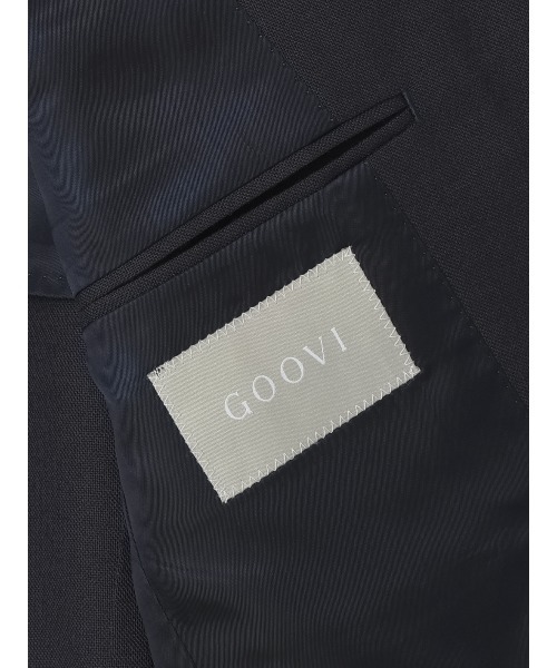 GOOVI（グービ）の「GOOVI／ジャケット／ハイツイストトロピカルウール／無地（スーツジャケット・メンズ・ネイビー・3/2/1）」の8枚目の写真