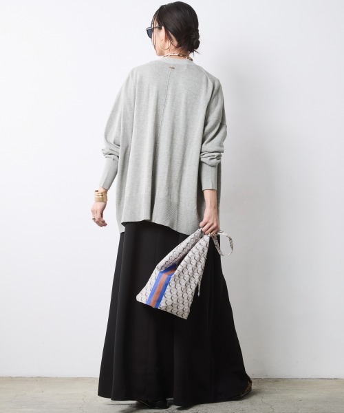 CHIC STYLE(シックスタイル)の「Aライン5分袖マキシワンピース<大きいサイズ有>シックスタイル(ワンピース・レディース・ターコイズブルー/ブラック・L/M/5L/4L/3L/LL)」の15枚目の写真