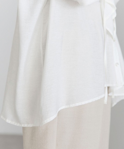 pocket（ポケット）の「フリルブラウス（シャツ/ブラウス・レディース・ブルー系その他/オフホワイト/ブラック・FREE）」の17枚目の写真