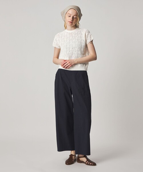 Steven Alan（スティーブンアラン）の「＜Steven Alan＞ハンド ニット ショートスリーブ プルオーバー（ニット/セーター・レディース・オフホワイト/ネイビー・FREE）」の14枚目の写真
