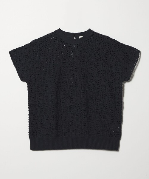 Steven Alan（スティーブンアラン）の「＜Steven Alan＞ハンド ニット ショートスリーブ プルオーバー（ニット/セーター・レディース・オフホワイト/ネイビー・FREE）」の13枚目の写真