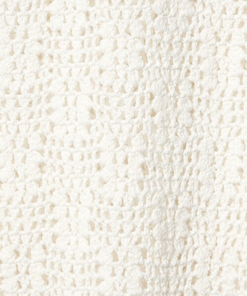 Steven Alan（スティーブンアラン）の「＜Steven Alan＞ハンド ニット ショートスリーブ プルオーバー（ニット/セーター・レディース・オフホワイト/ネイビー・FREE）」の3枚目の写真