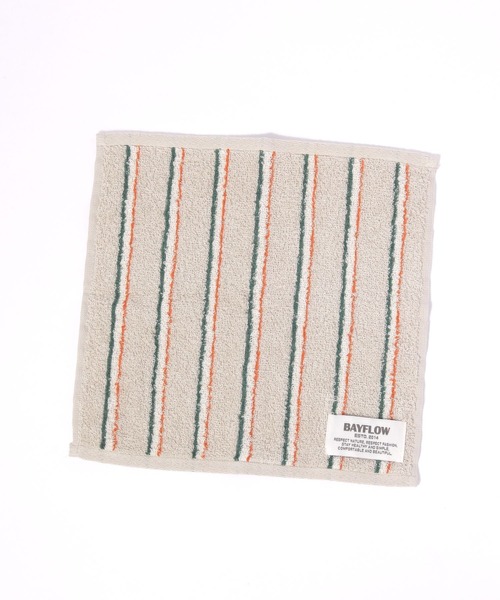 BAYFLOW(ベイフロー)の「BFハンドタオル(ランダムストライプ)25×25(ハンカチ/ハンドタオル・レディース・イエロー/ブラウン/ブルー/ピンク/ライトグレー・0)」の19枚目の写真